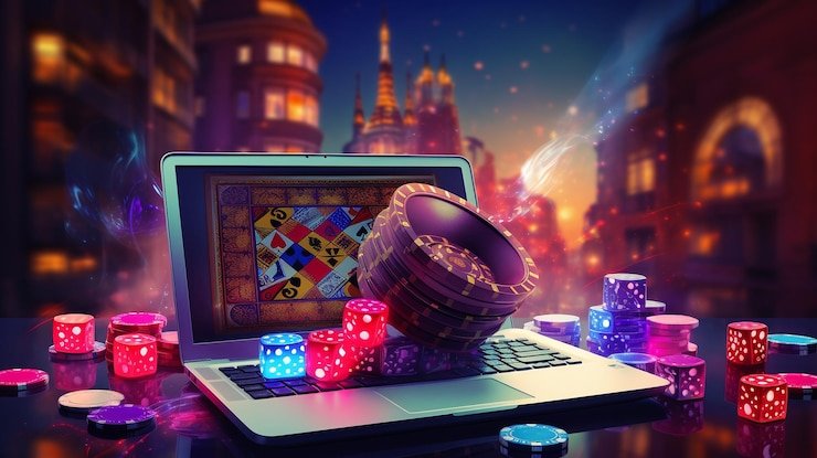 Ilustrasi slot bertema buah klasik dengan suara dan efek visual yang menyenangkan